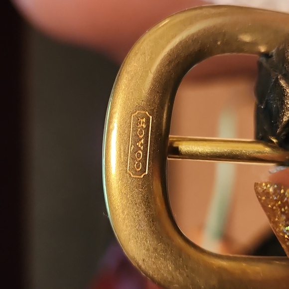 Coach Men’s braided Black belt.  Size 46 - Picture 2 of 8